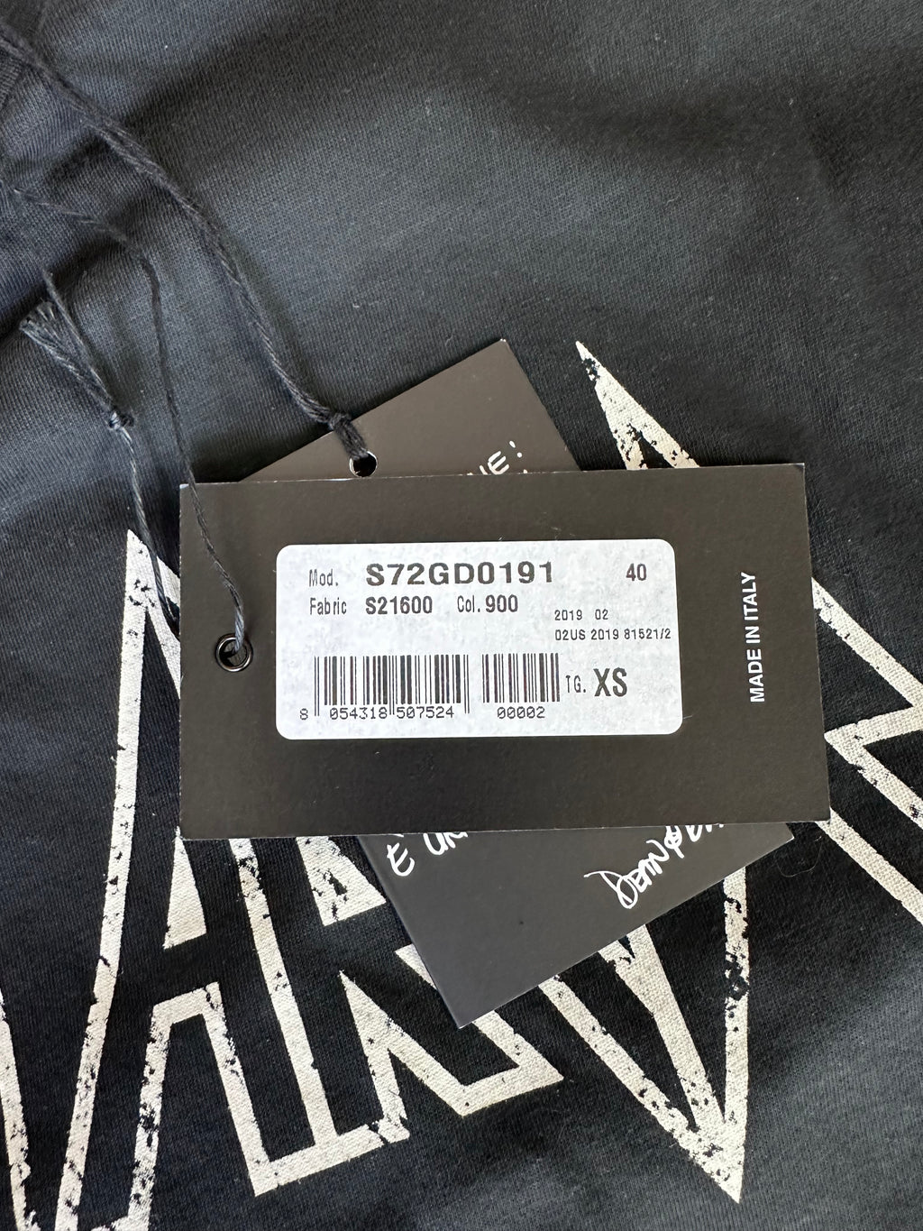 Dsquared2 Black Graphic T-shirt