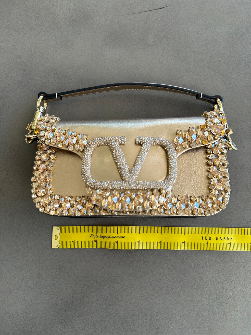 Valentino Gold Crystal Mini Bag