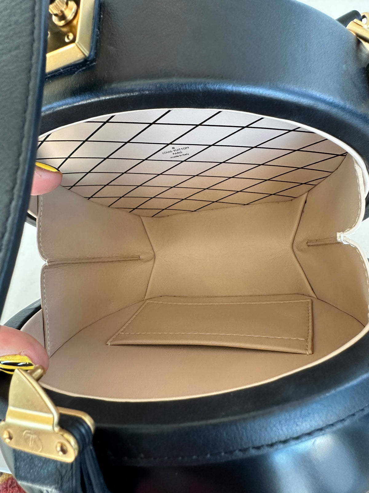 Louis Vuitton Petite Boite Chapeau in Anachro Bleu