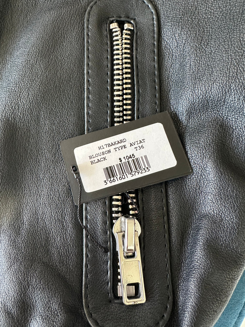 Maje Jacket in Black Leather