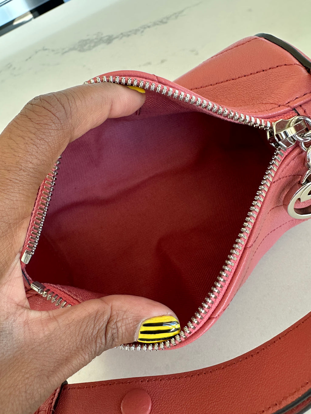 Gucci Blondie Barrel Mini in Pink Leather