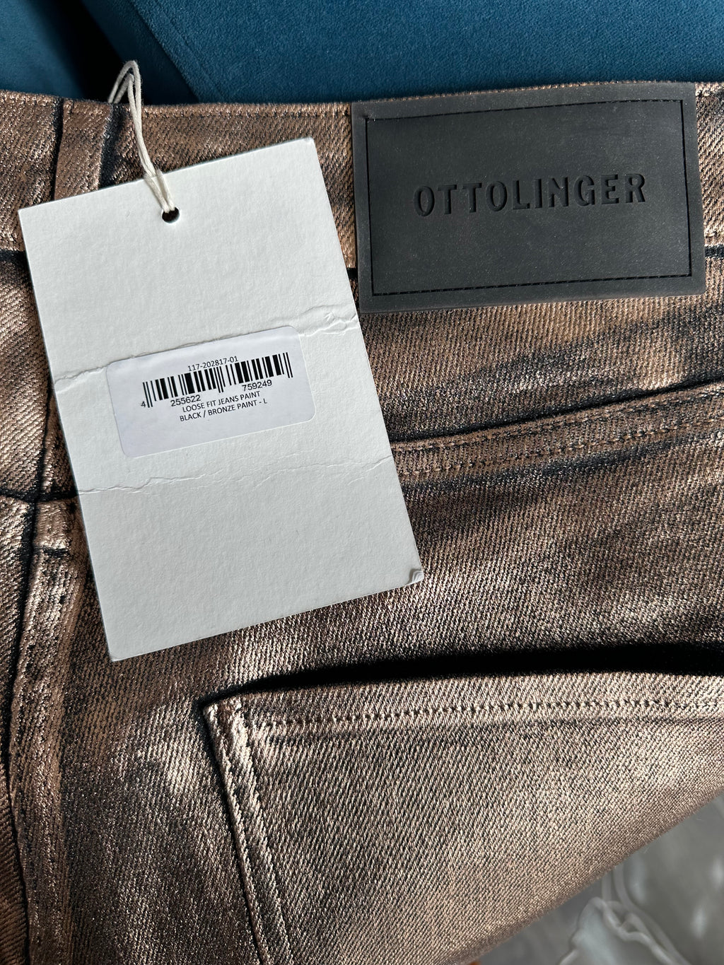 Ottolinger Painted Jeans in Gold Denim