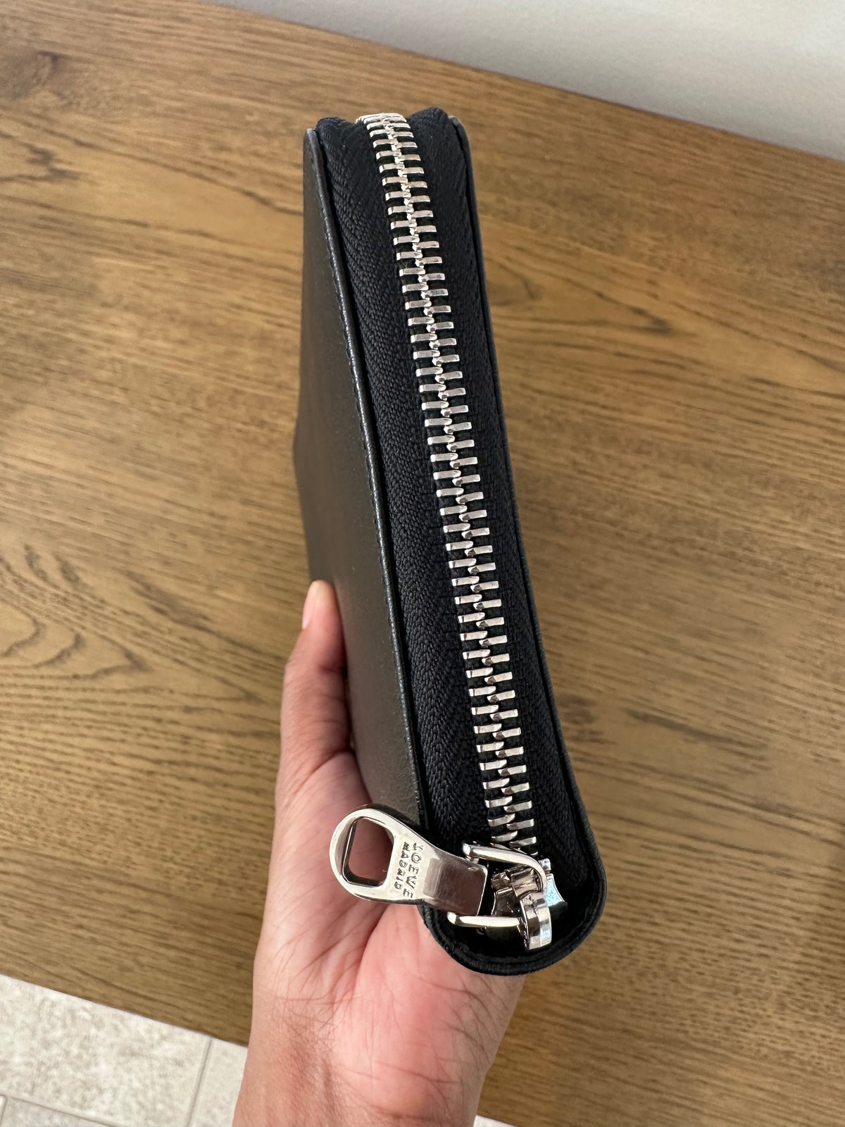 Loewe Long Unisex Wallet in Black Leather