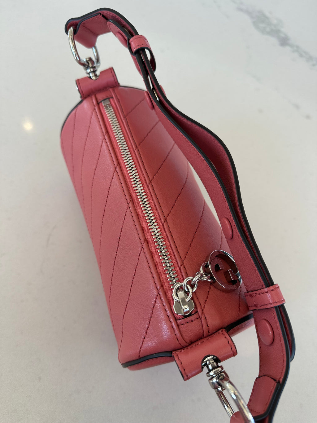 Gucci Blondie Barrel Mini in Pink Leather