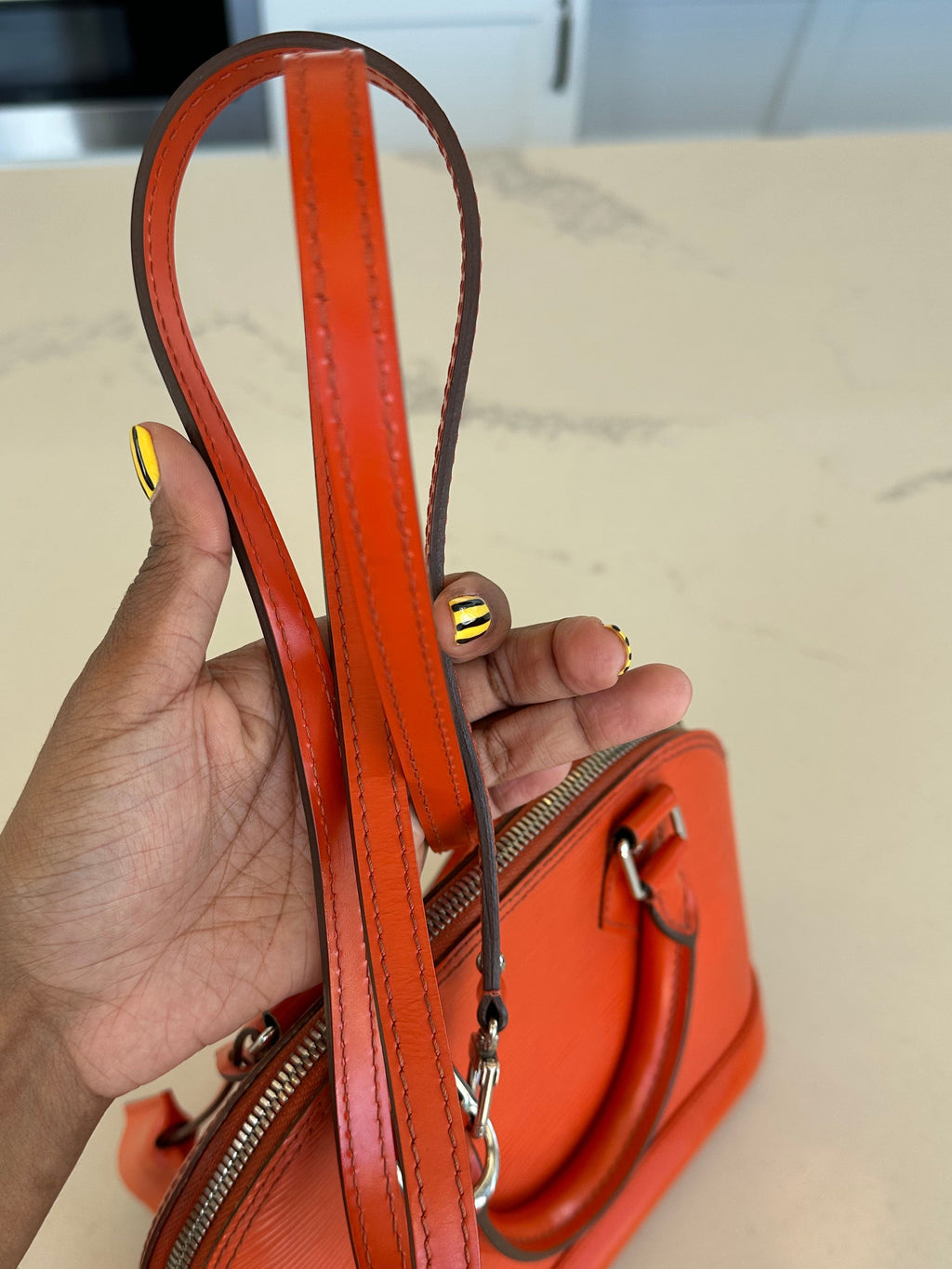 Louis Vuitton Alma BB in Epi Orange