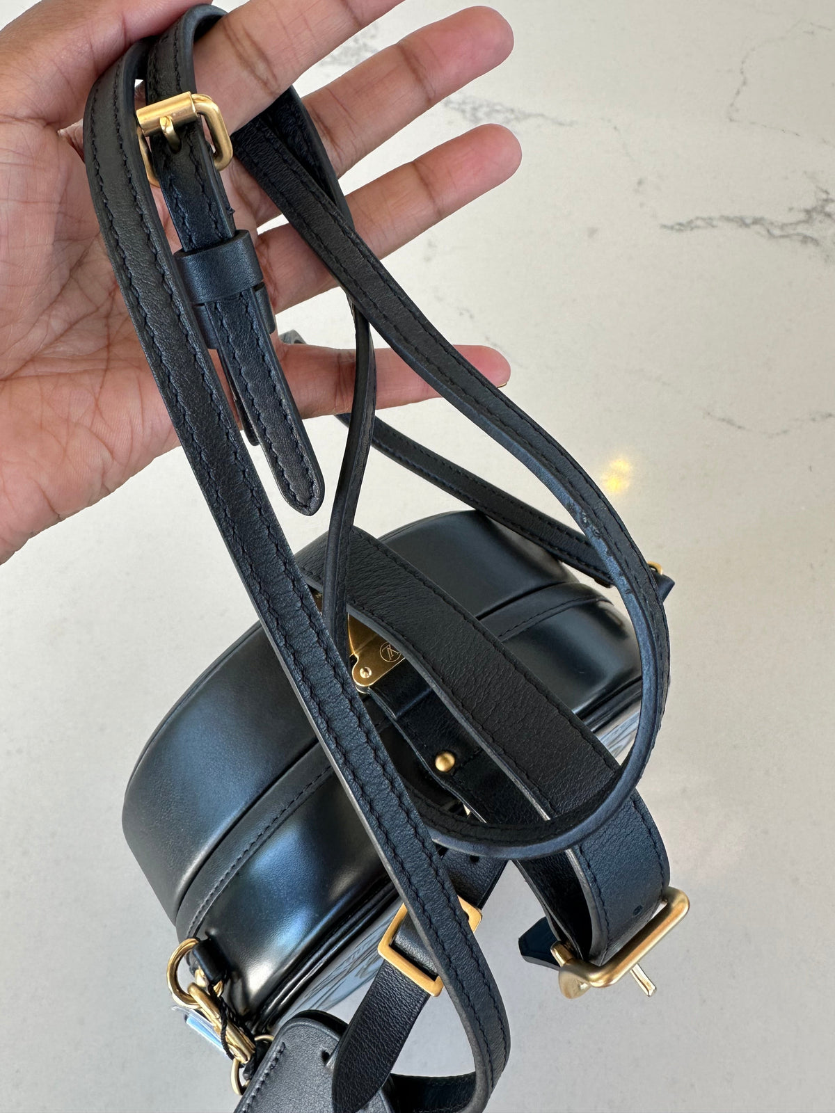 Louis Vuitton Petite Boite Chapeau in Anachro Bleu