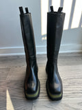 Paloma Barcelo Cora Knee High Platform Boots in Black