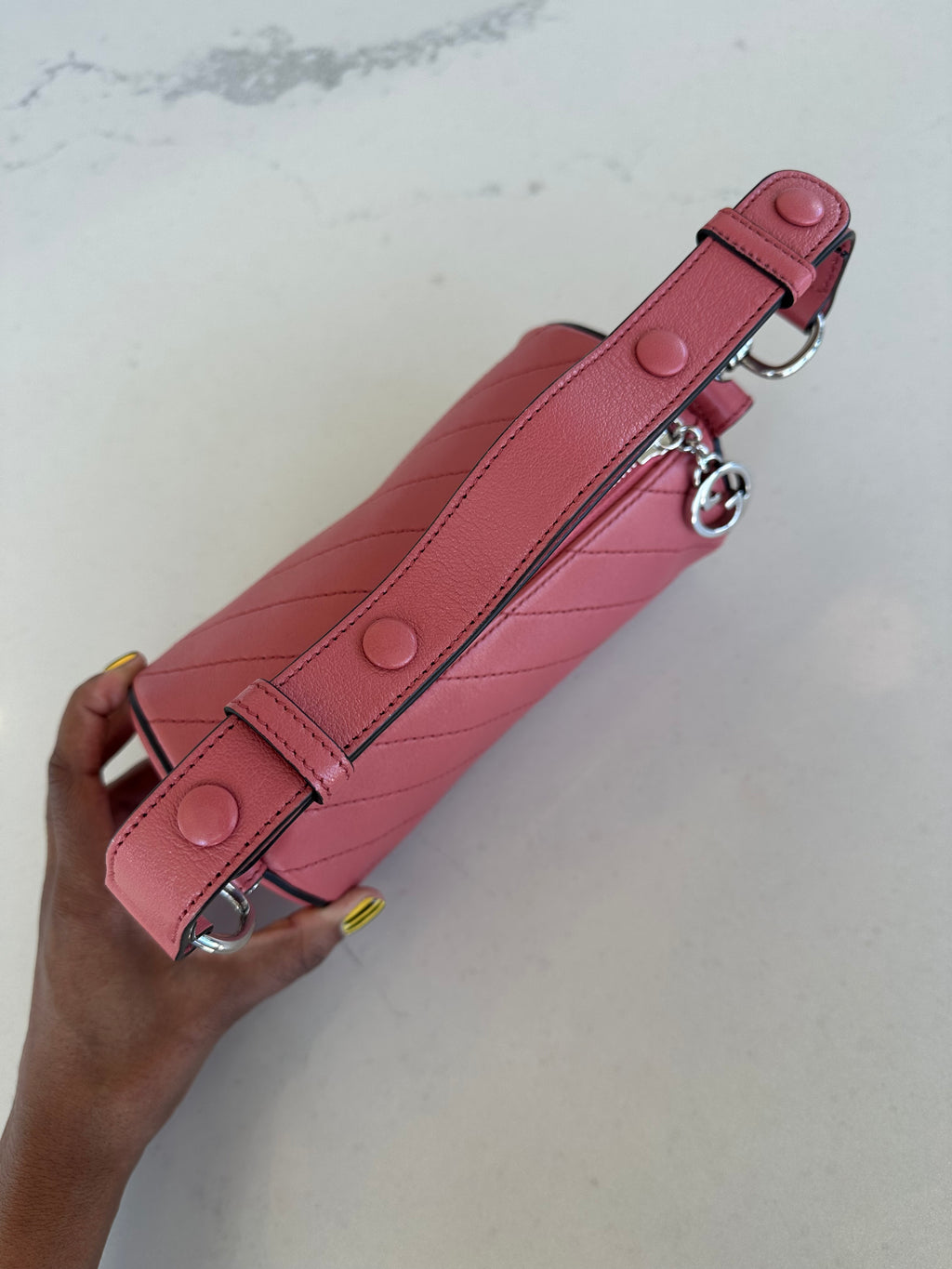Gucci Blondie Barrel Mini in Pink Leather