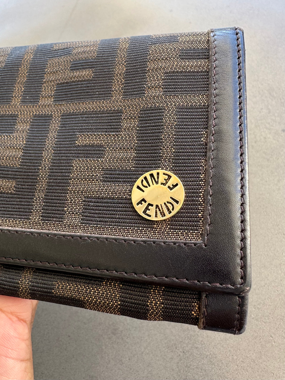 Fendi Vintage Wallet in Brown Monogram