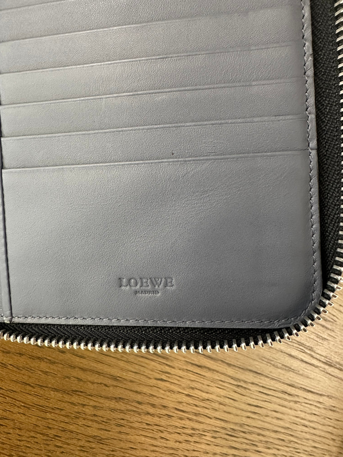 Loewe Long Unisex Wallet in Black Leather