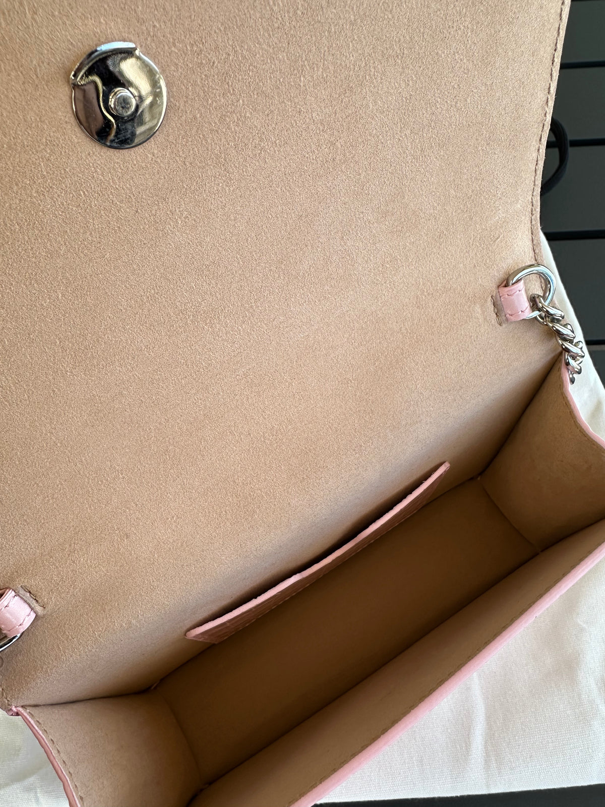 Alexander McQueen Mini Purse in Pink Croc Embossed Leather