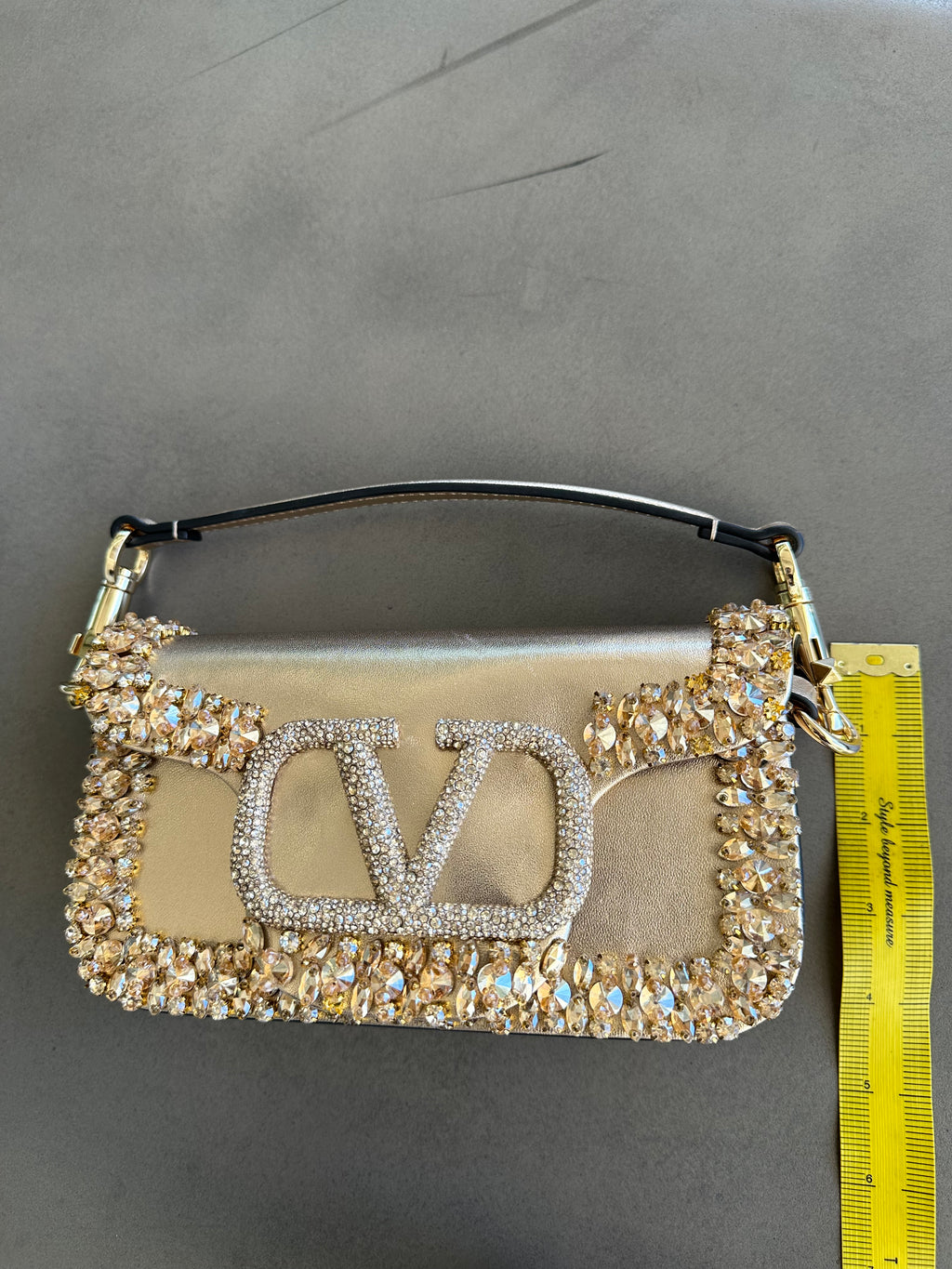 Valentino Gold Crystal Mini Bag