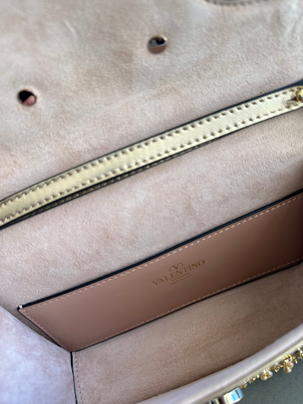 Valentino Gold Crystal Mini Bag