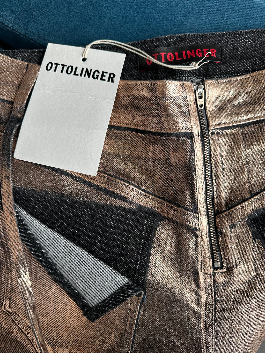 Ottolinger Painted Jeans in Gold Denim