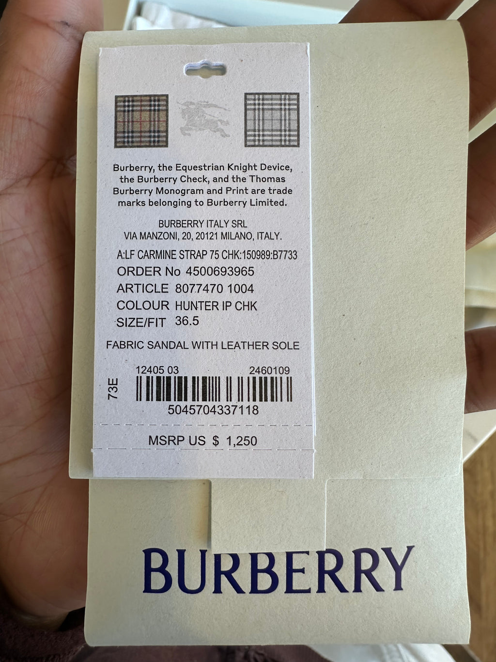 Burberry Heeled Sandals in Yellow Grey Plaid