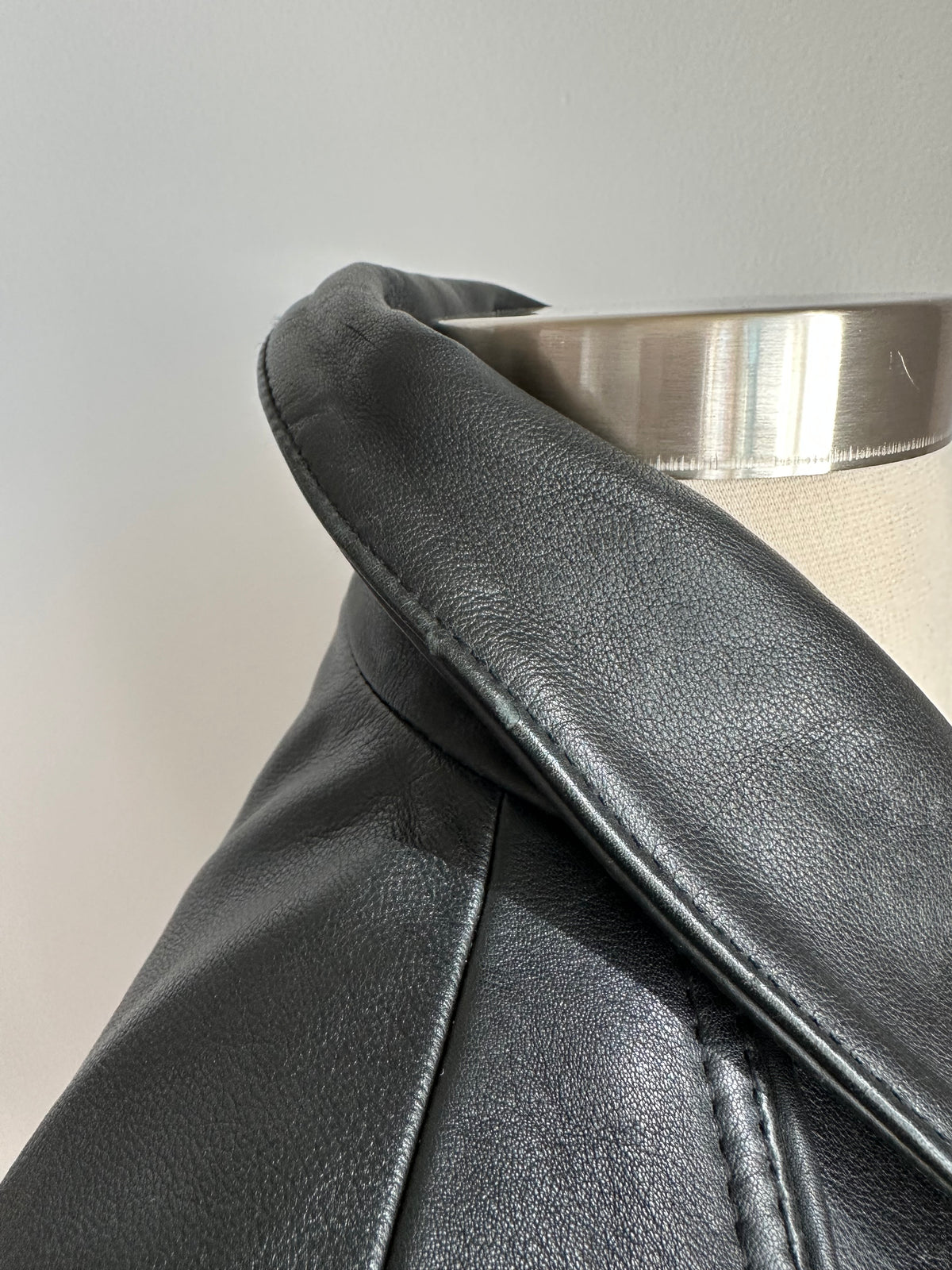 Maje Jacket in Black Leather