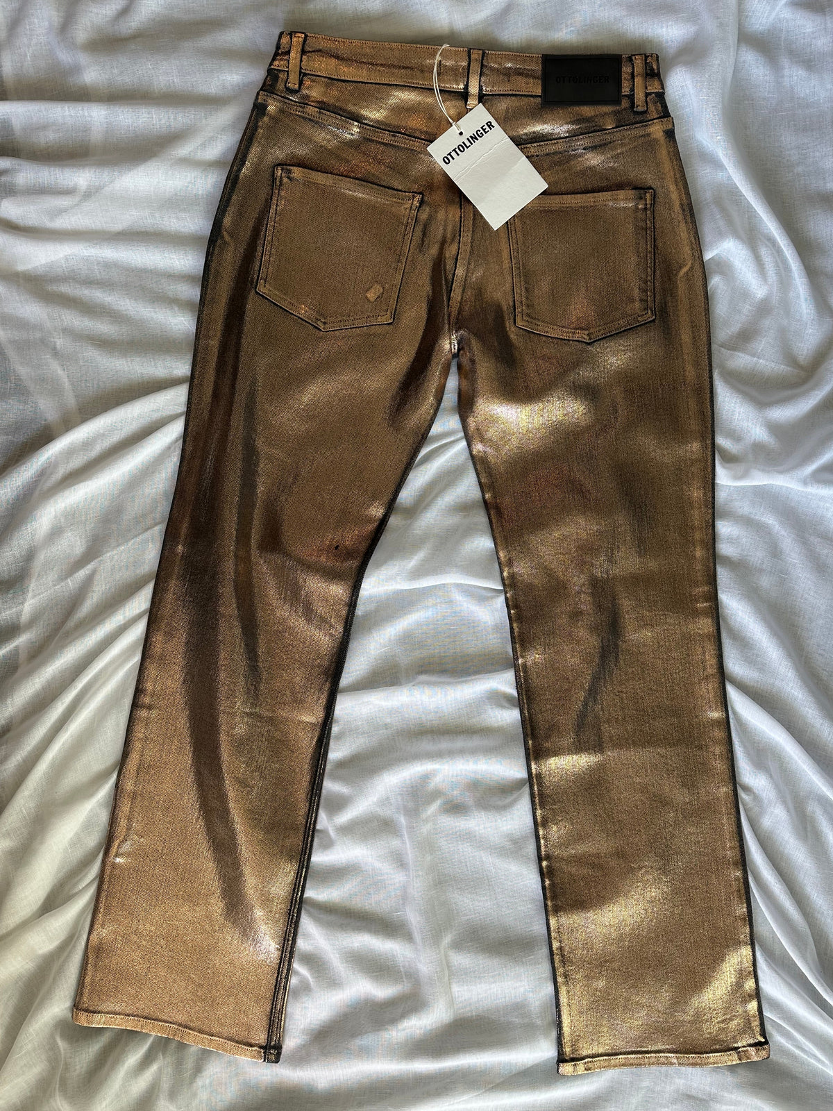 Ottolinger Painted Jeans in Gold Denim