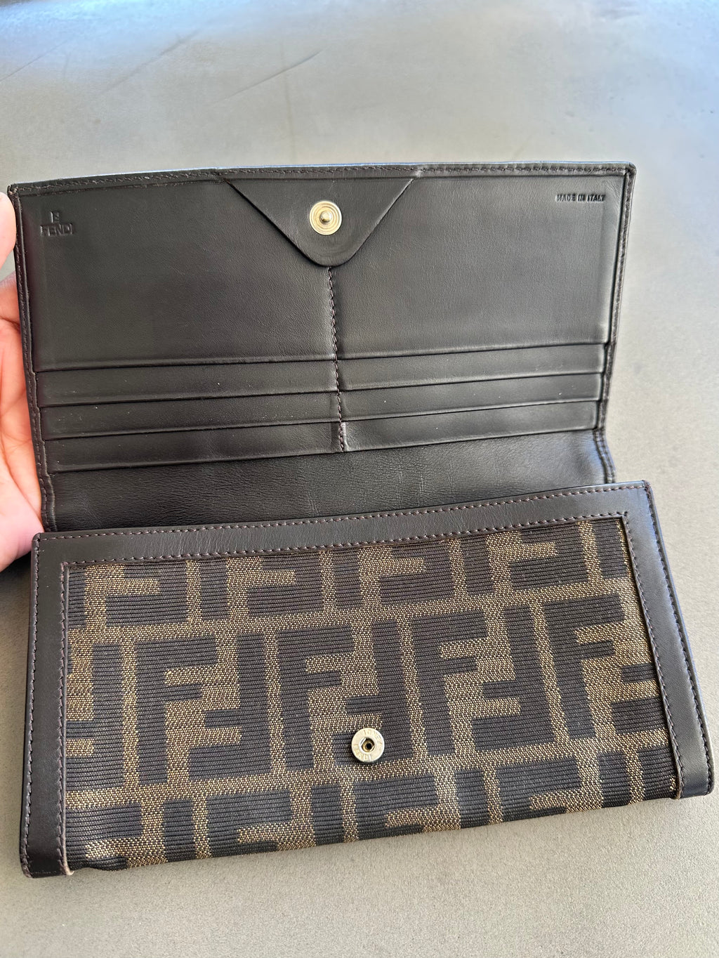 Fendi Vintage Wallet in Brown Monogram
