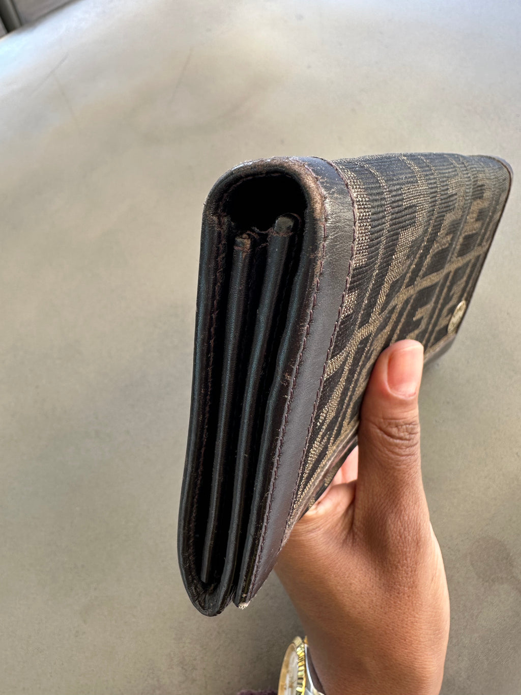 Fendi Vintage Wallet in Brown Monogram