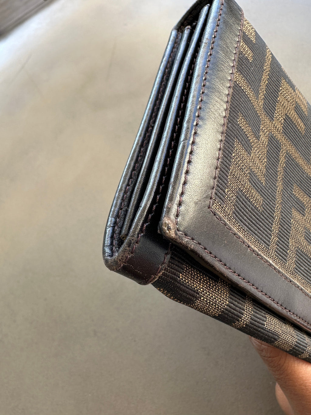 Fendi Vintage Wallet in Brown Monogram