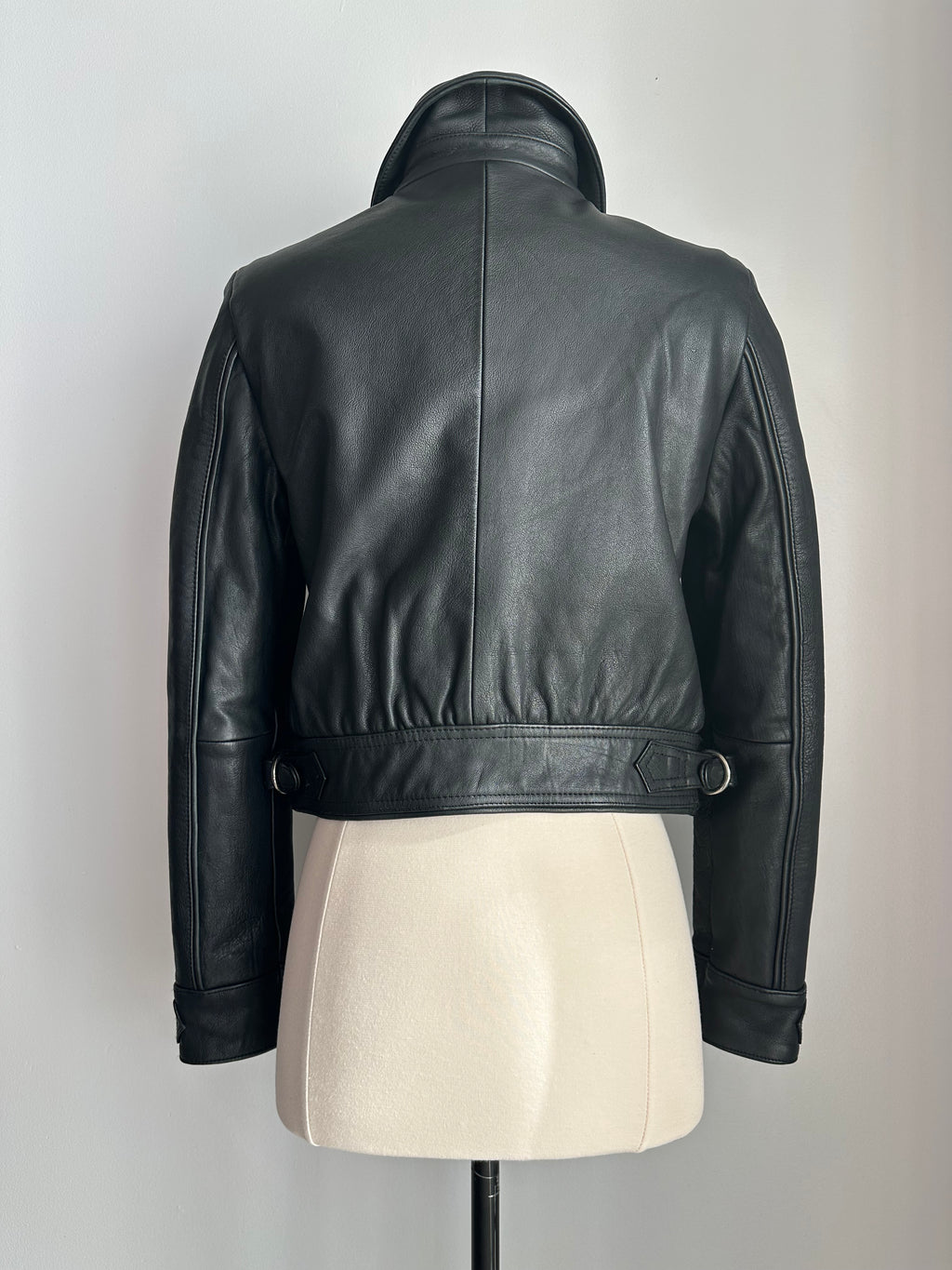 Maje Jacket in Black Leather