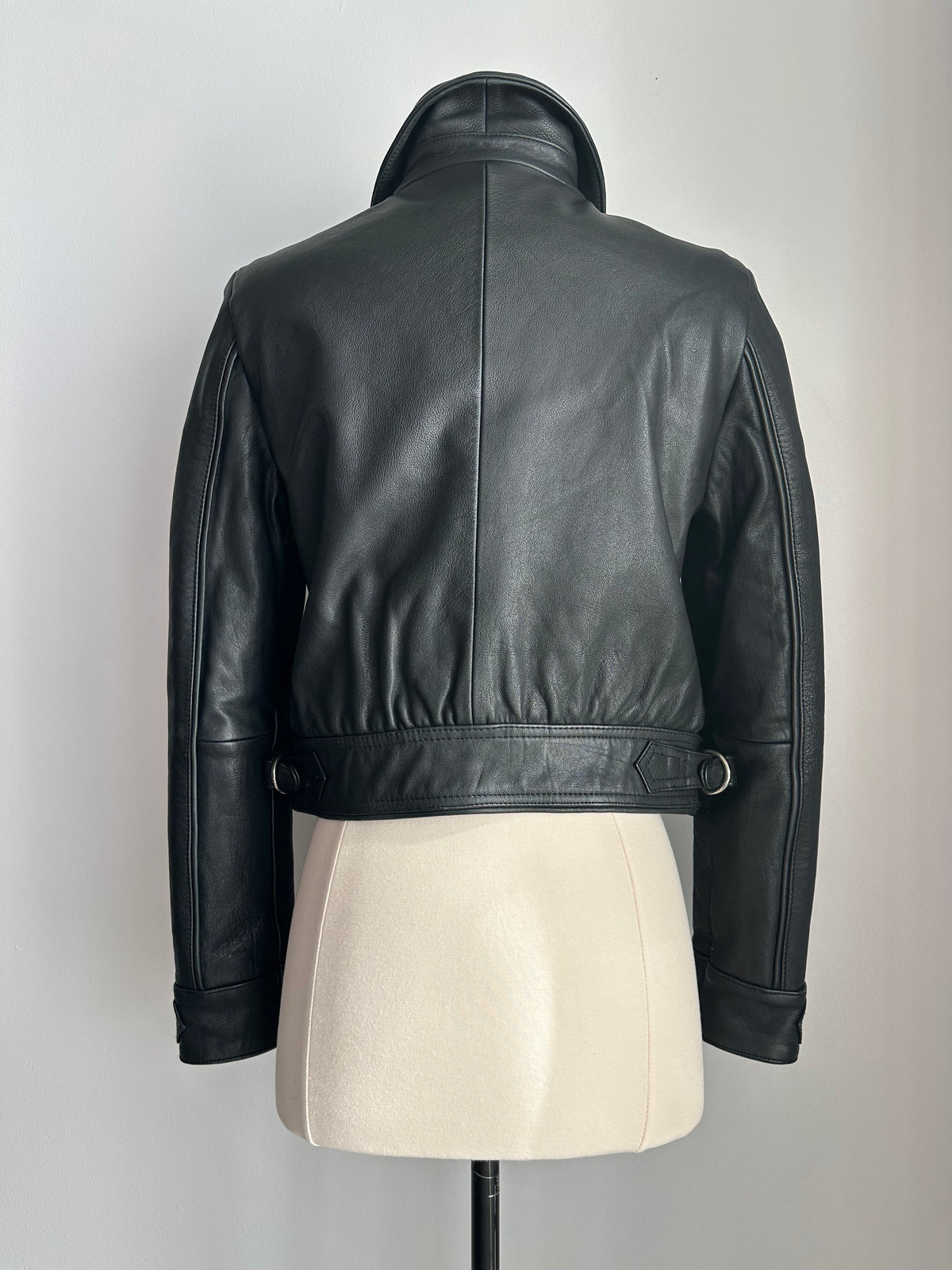 Maje Jacket in Black Leather