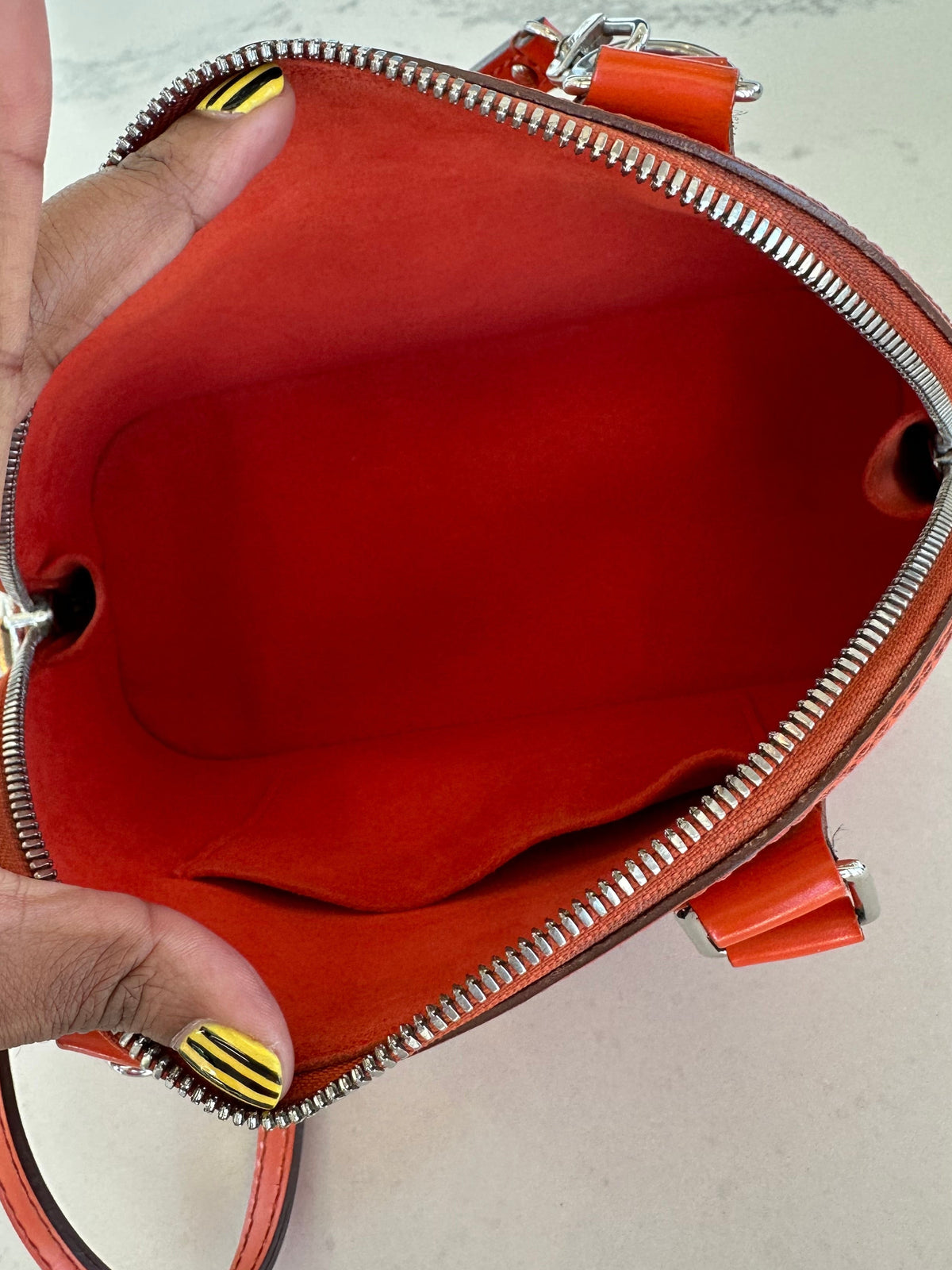 Louis Vuitton Alma BB in Epi Orange