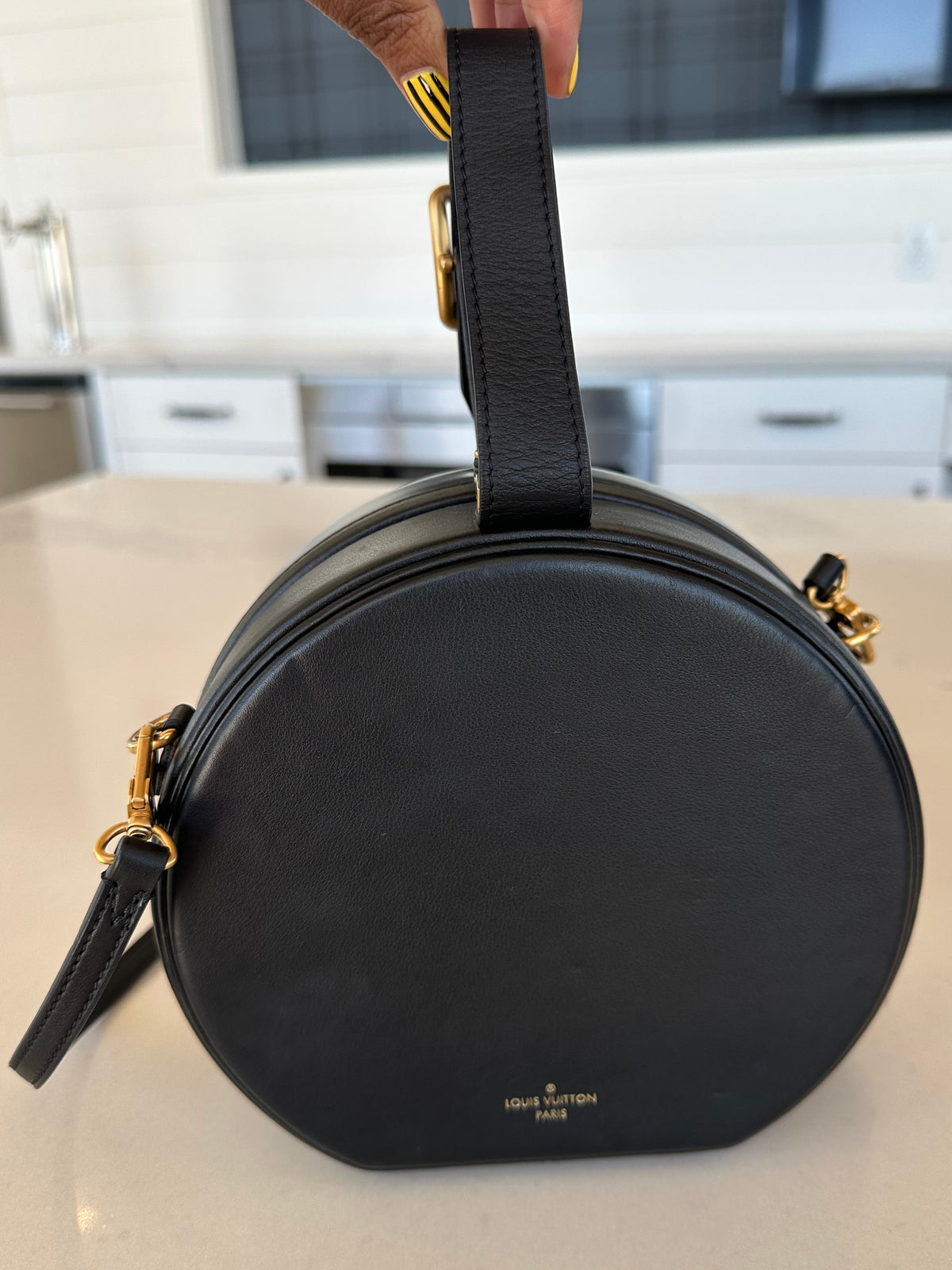 Louis Vuitton Petite Boite Chapeau in Anachro Bleu