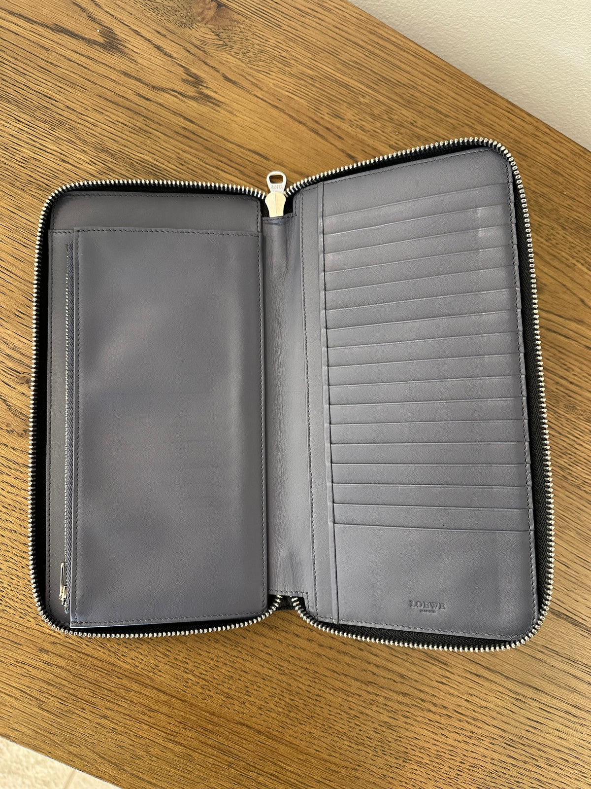 Loewe Long Unisex Wallet in Black Leather