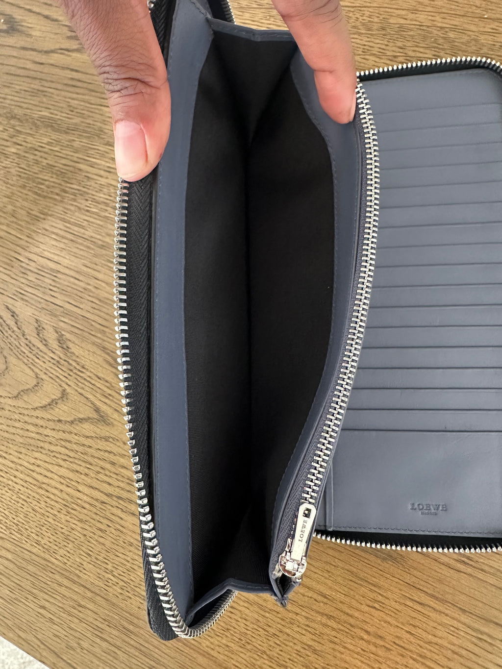 Loewe Long Unisex Wallet in Black Leather