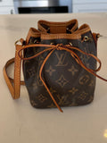 Louis Vuitton Mini Bucket Bag in Brown Monogram