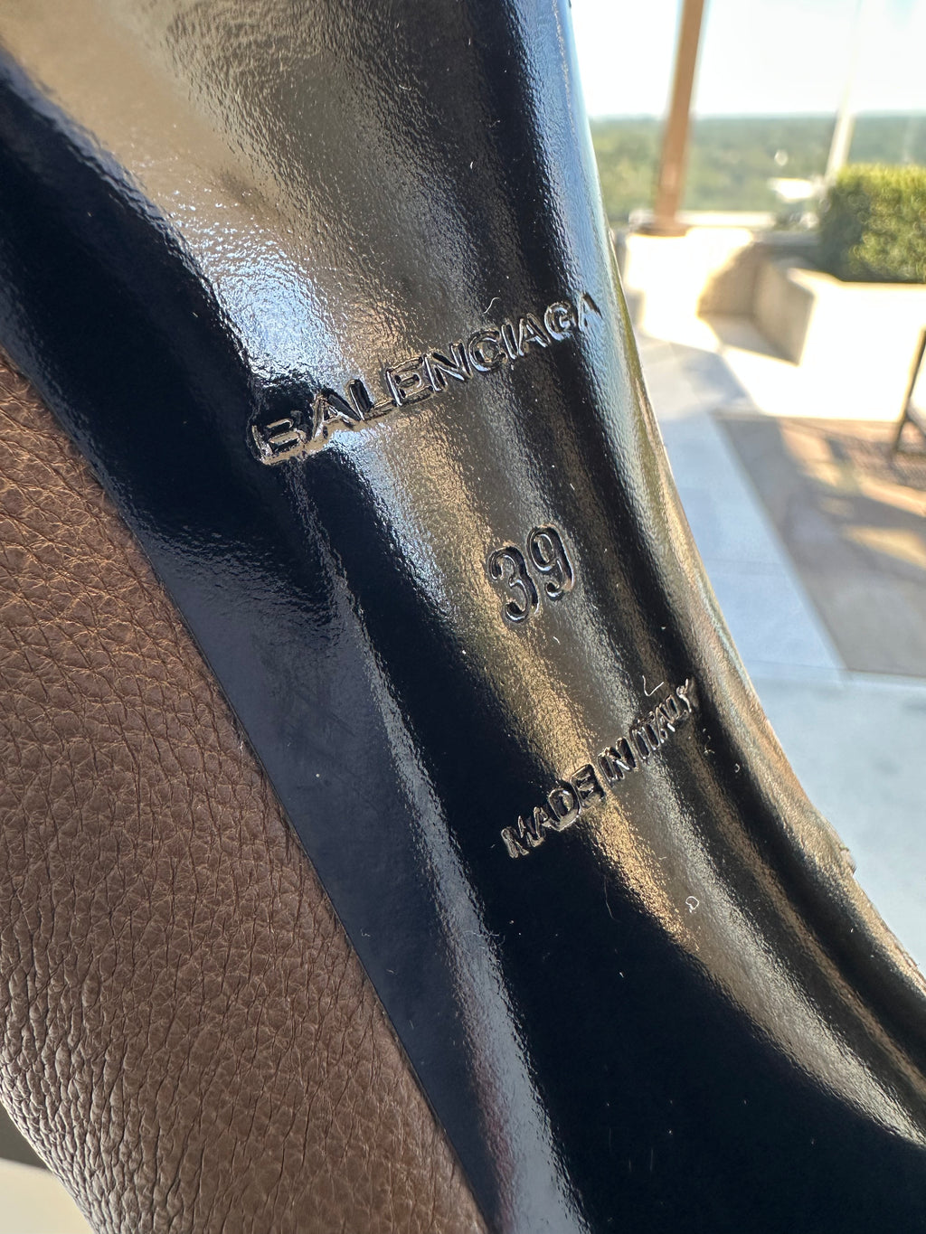 Balenciaga Heeled Boots in Olive Leather