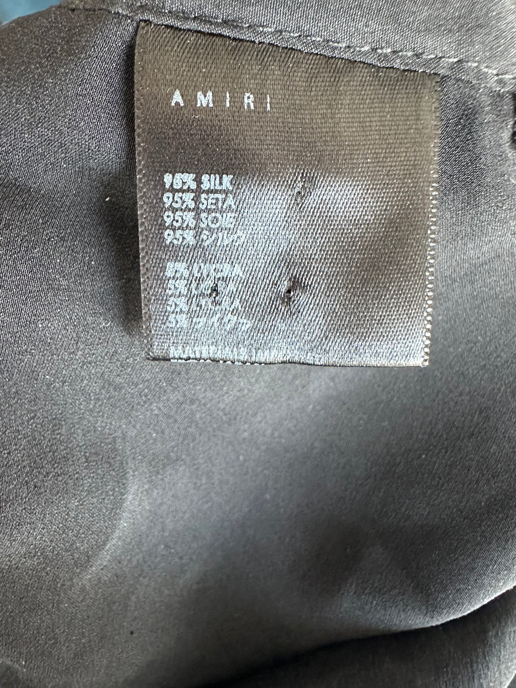 Amiri Star Embroidered Halter Top in Black