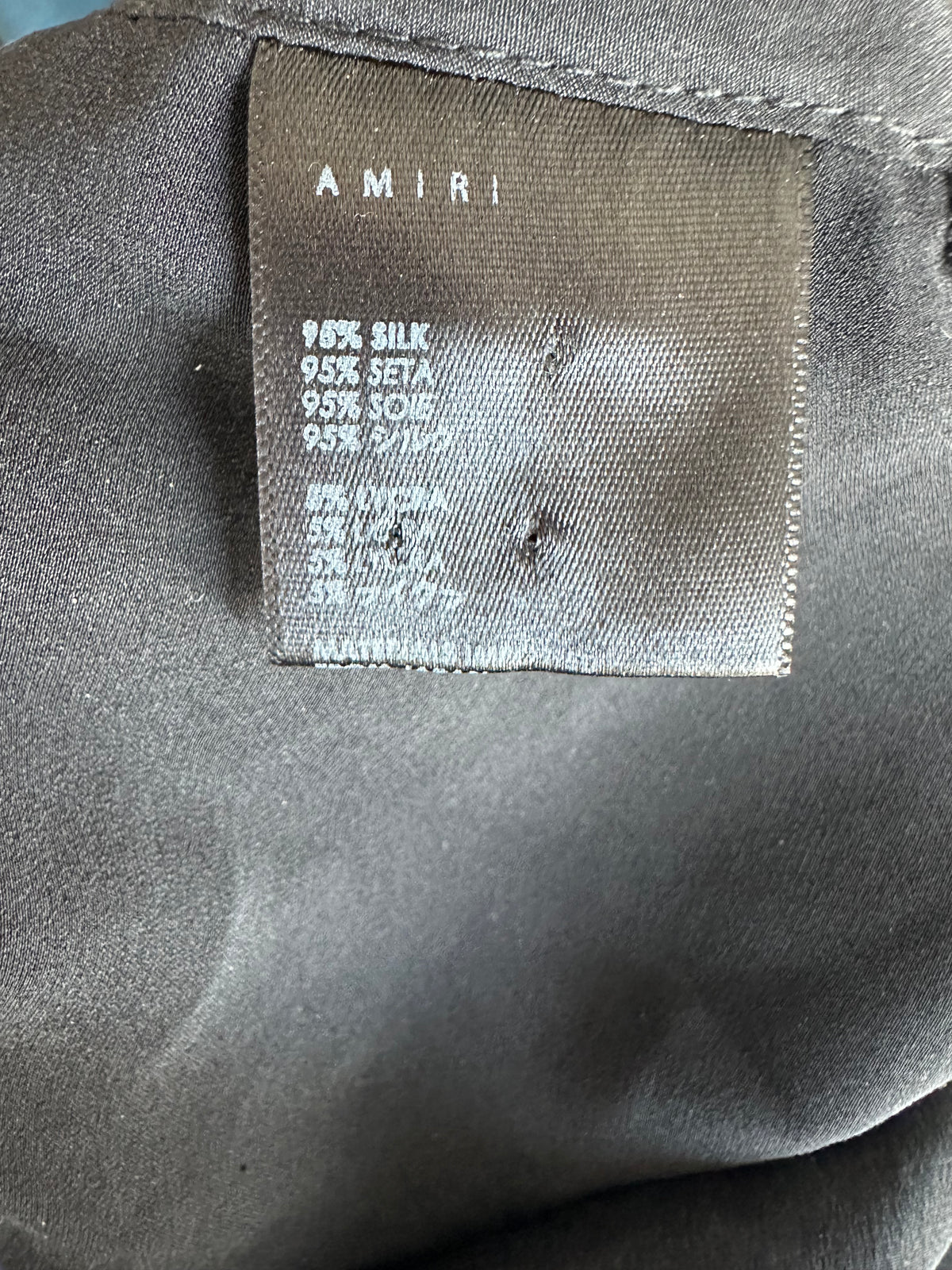 Amiri Star Embroidered Halter Top in Black