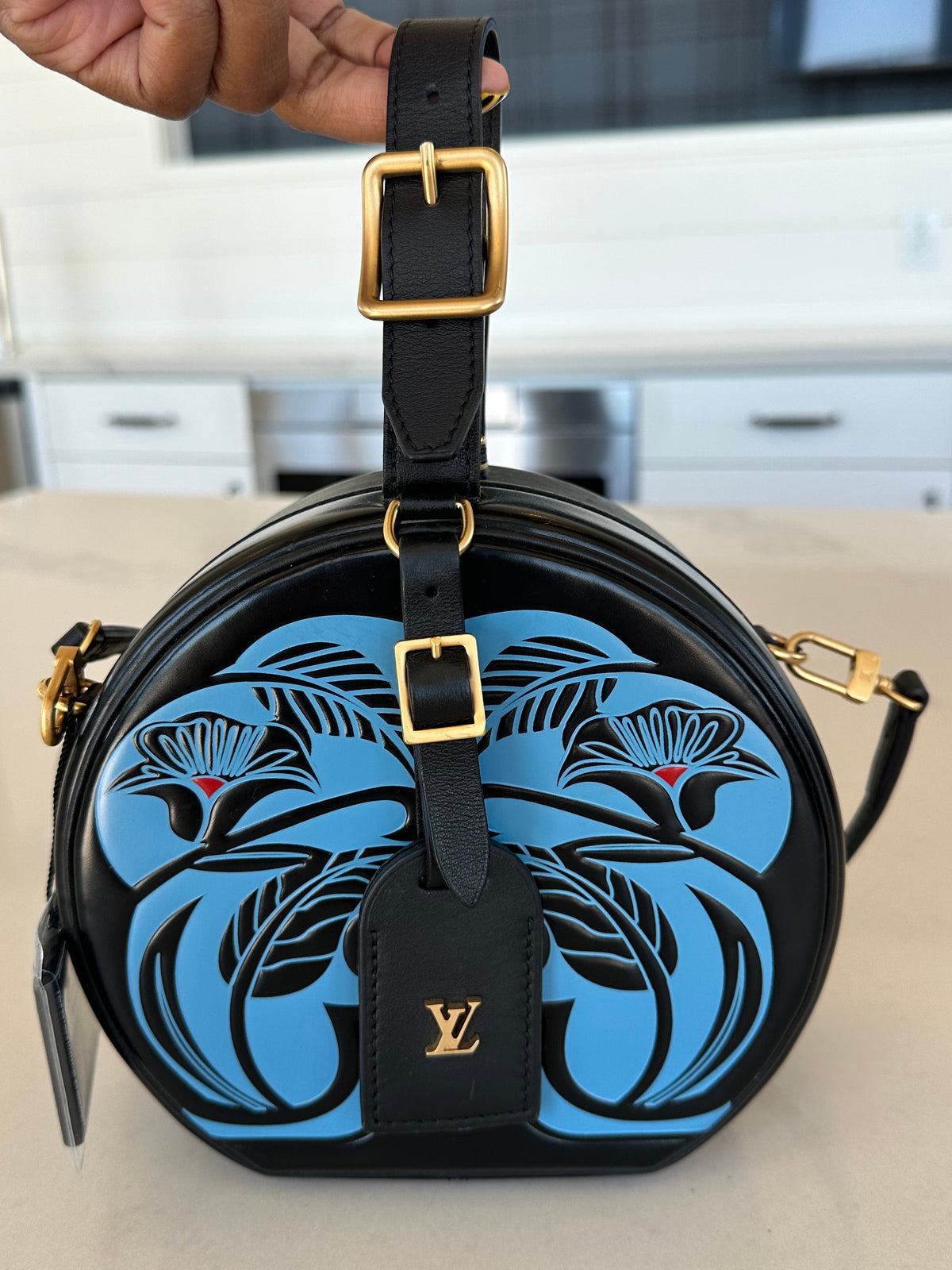 Louis Vuitton Petite Boite Chapeau in Anachro Bleu