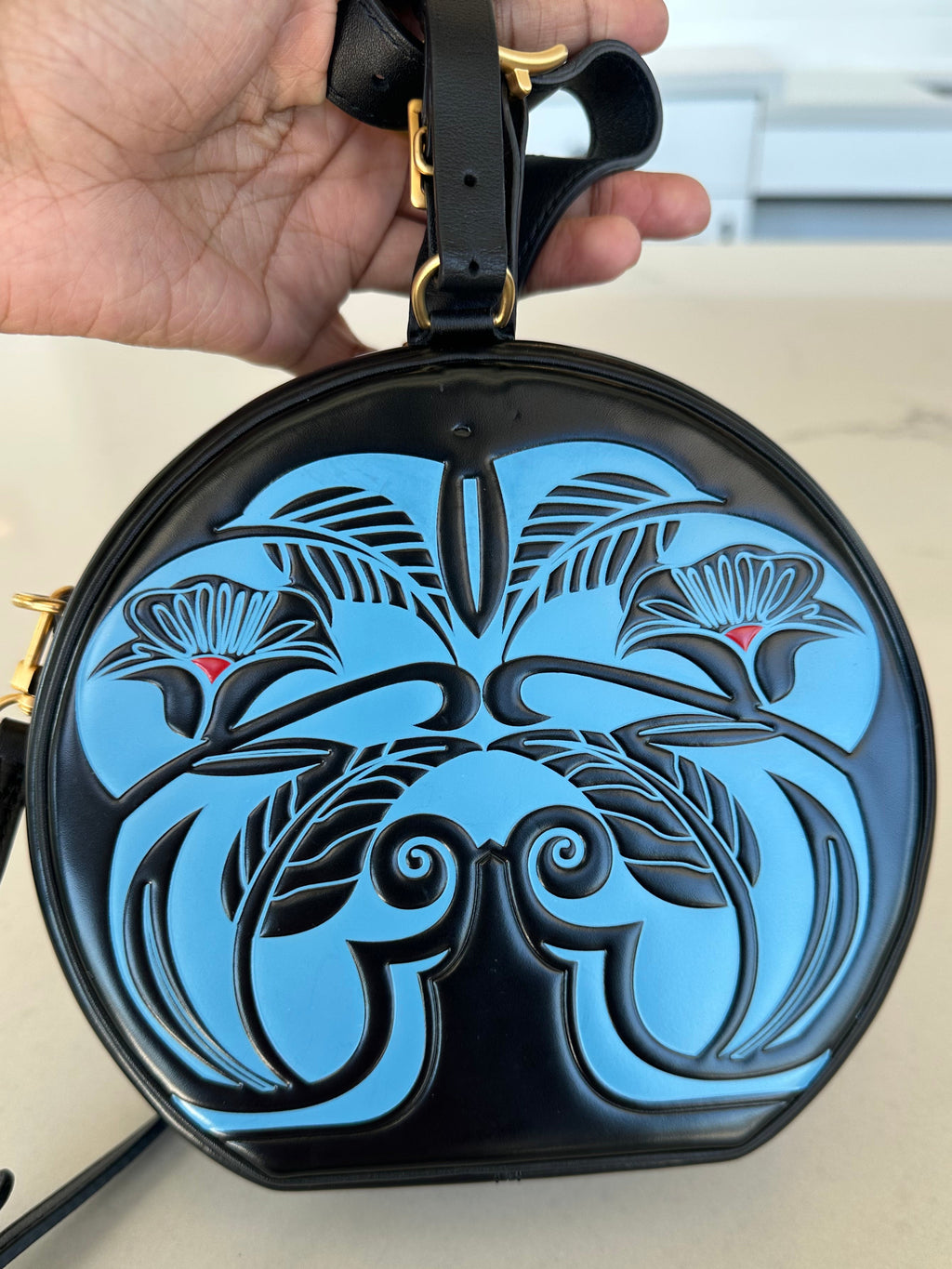 Louis Vuitton Petite Boite Chapeau in Anachro Bleu