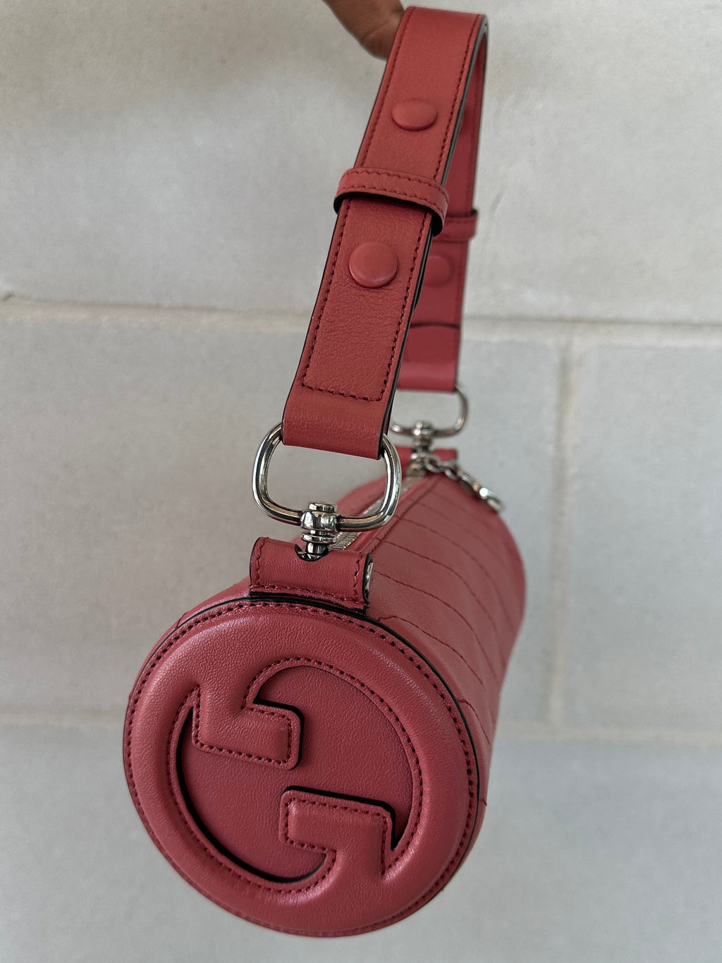 Gucci Blondie Barrel Mini in Pink Leather