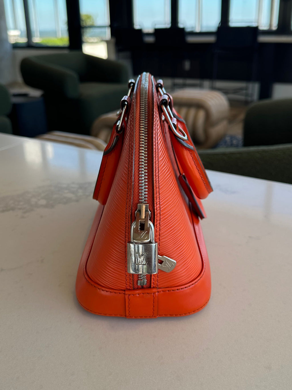 Louis Vuitton Alma BB in Epi Orange