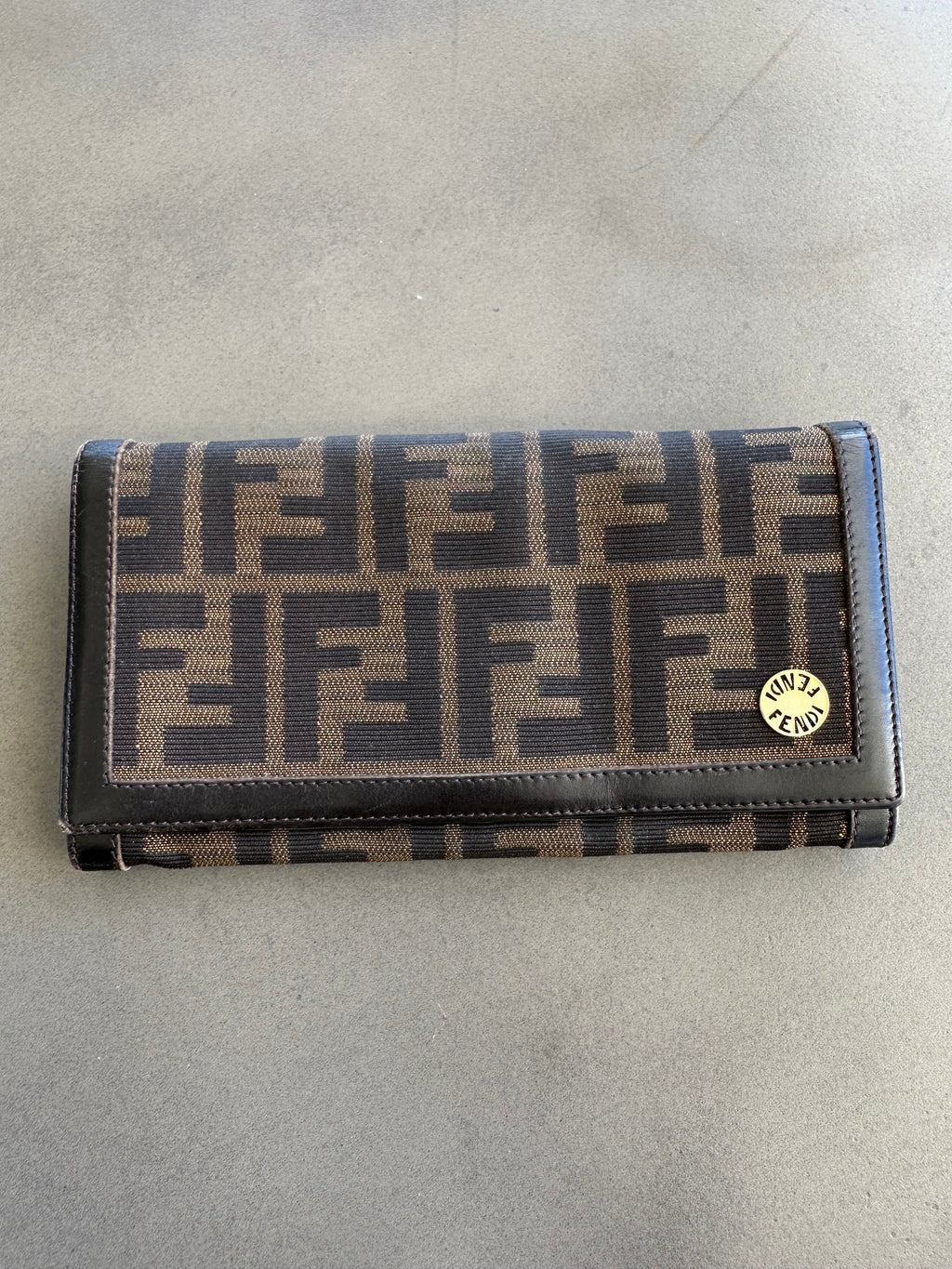 Fendi Vintage Wallet in Brown Monogram